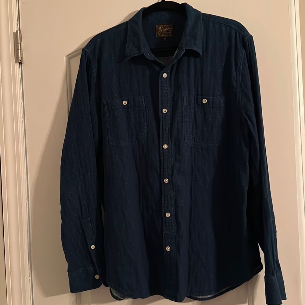 NWOT Lucky Brand | Navy Button Down Shirt